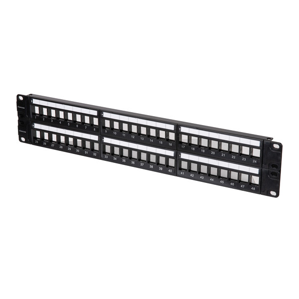 Petra Vgs(Tm) Unshielded Modular Patch Panel With Labels, Unloaded (48 Port) TCTUPP600148