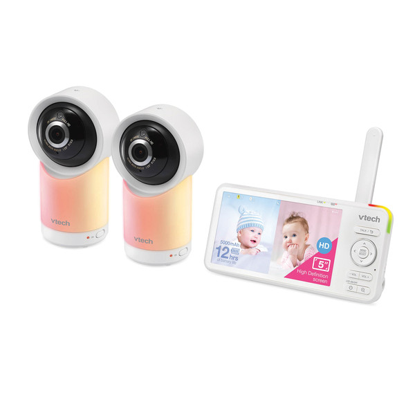 Petra 5-In Pan-And-Tilt Video Baby Monitor With Night Light VTERM57662HD