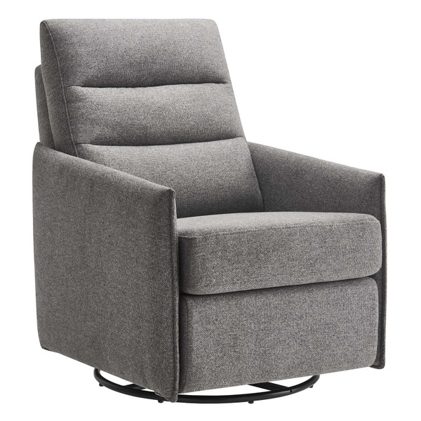 Modway Etta Upholstered Fabric Lounge Chair - Light Gray EEI-6738-GRY