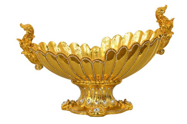 AFD Home Grand Golden Centerpiece Bowl 12024011