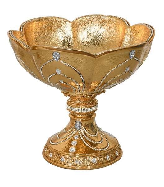 AFD Home Grand Golden Pedestal Bowl 12024012