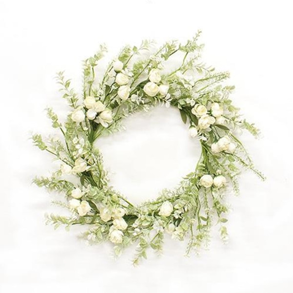 CWI Gifts Bridal Rose Blossom Wreath FSR48470