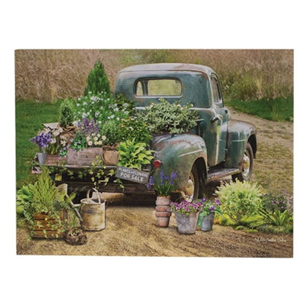 CWI Gifts Garden Market Truck Canvas Print G20562