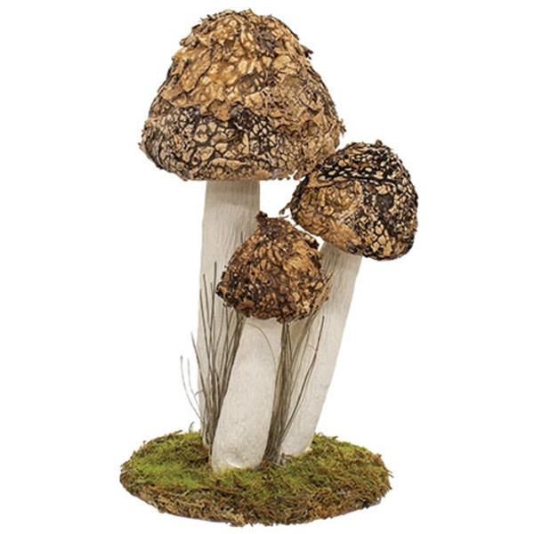 CWI Gifts Mossy Mushroom Trio Shelf Sitter G2704370