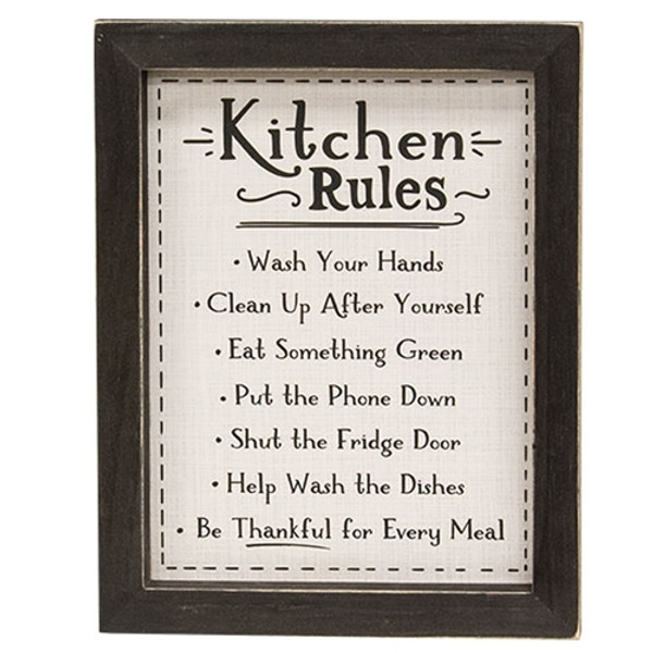 CWI Gifts Kitchen Rules Frame G37765