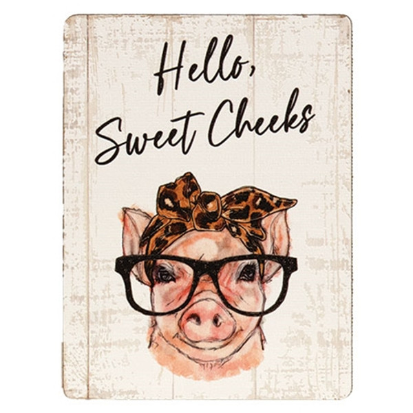 CWI Gifts Hello Sweet Cheeks Piggy Magnet G46059