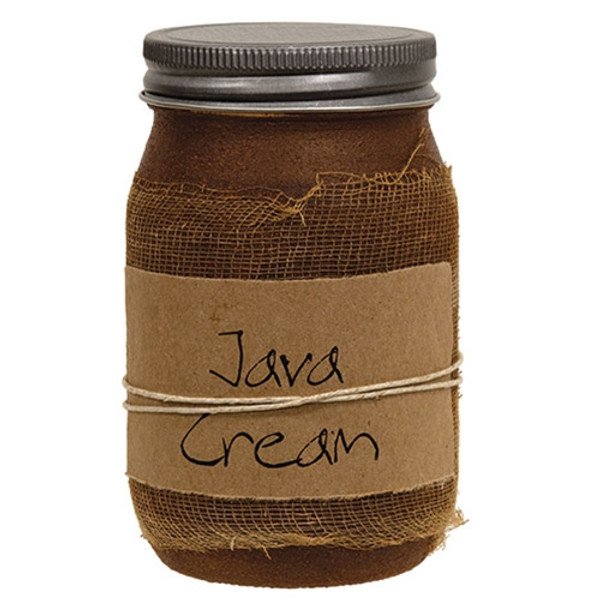 CWI Gifts Java Cream Jar Candle 16Oz GBC4471