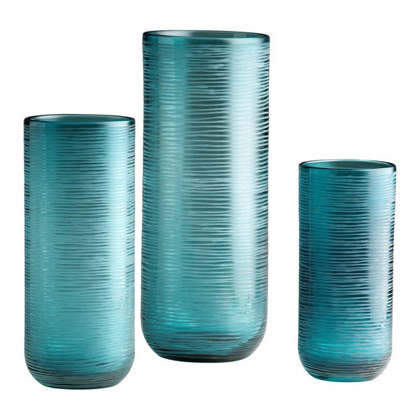 Cyan Medium Libra Vase 04358