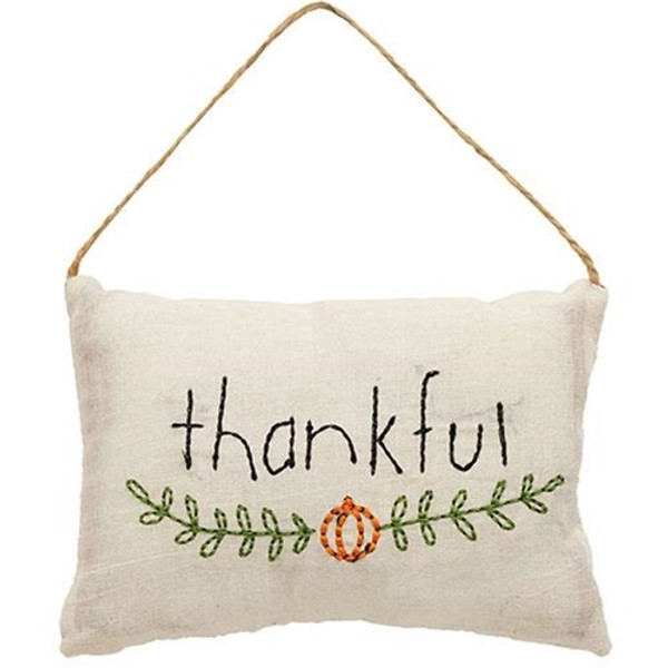 CWI Gifts Thankful Pillow Ornament GCS38592
