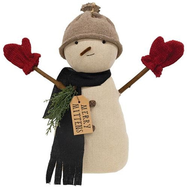 CWI Gifts Merry Mittens Snowman Doll GCS38860