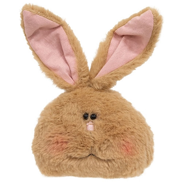CWI Gifts Fuzzy Tan Bunny Head Doll GCS38938