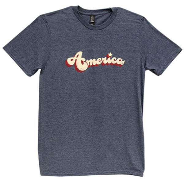 CWI Gifts Vintage America T-Shirt Heather Navy Medium GL155M