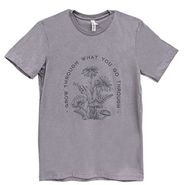 CWI Gifts Grow Through What You Go Through T-Shirt Heather Storm Large GL160L
