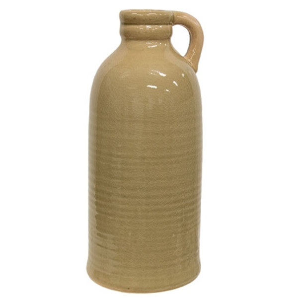 CWI Gifts Tall Tan Porcelain Jug With Handle GPAF41220