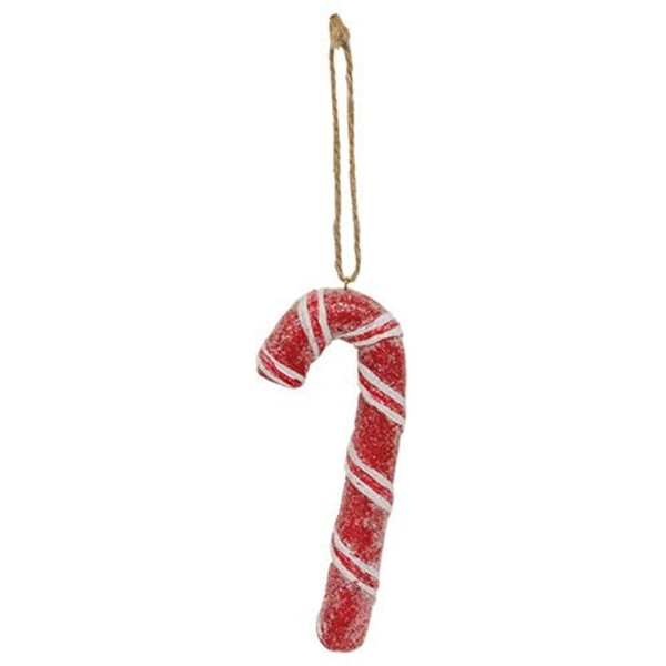 CWI Gifts Resin Sparkle Candy Cane Ornament GRXF39278