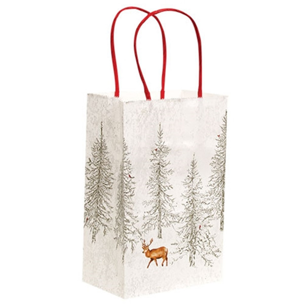 CWI Gifts Winter Forest Gift Bag Small GWFORP