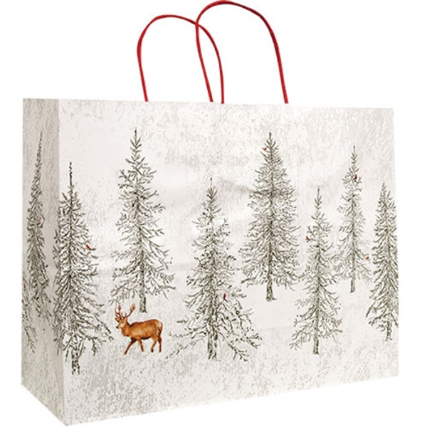 CWI Gifts Winter Forest Gift Bag Large GWFORV