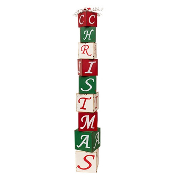 CWI Gifts Stacking Metal "Christmas" Boxes GX21296