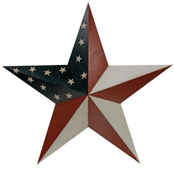 CWI Gifts Americana Barn Star 24" GXME0024A