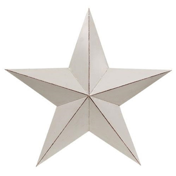 CWI Gifts Antique White Barn Star 24" GXME0024W