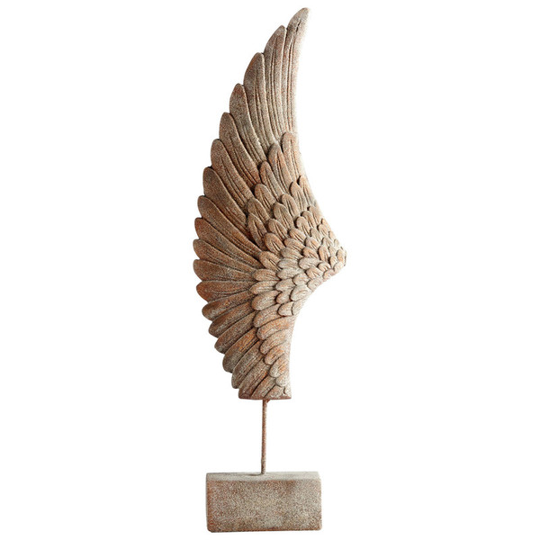 Cyan Feathers Of Flight Sculpture 09058