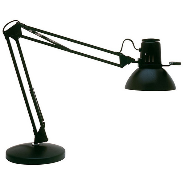 Dainolite 36 Inch Spring Balanced Arm Desk Lamp - Gloss Black Finish REMIE-II-BK