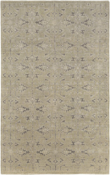 Surya Opulent Hand Knotted Green Rug OPE-6001 - 6' x 9'