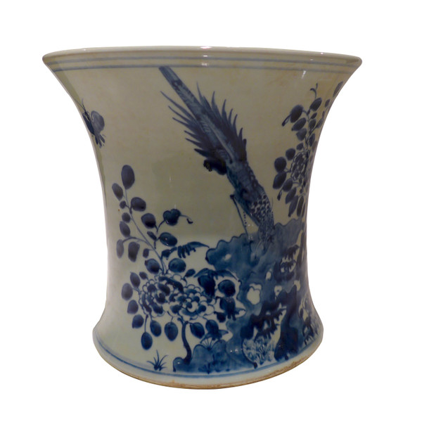 D0301 Blue & White Porcelain Cache Pot by Dessau Home