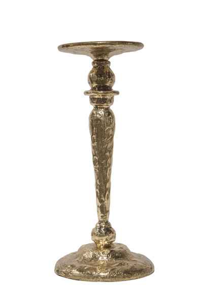 GU794 Polished Brass Hammered Candle Holder by Dessau Home