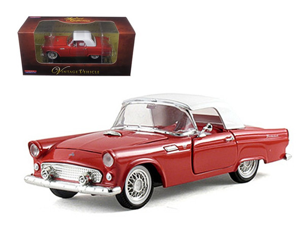 1955 Ford Thunderbird Hardtop Red 1/32 Diecast Car Model By Arko Products (Pack Of 2) 05511r