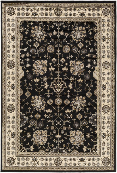 Surya Paramount Machine Made Black Rug PAR-1070 - 7'9" x 11'2"