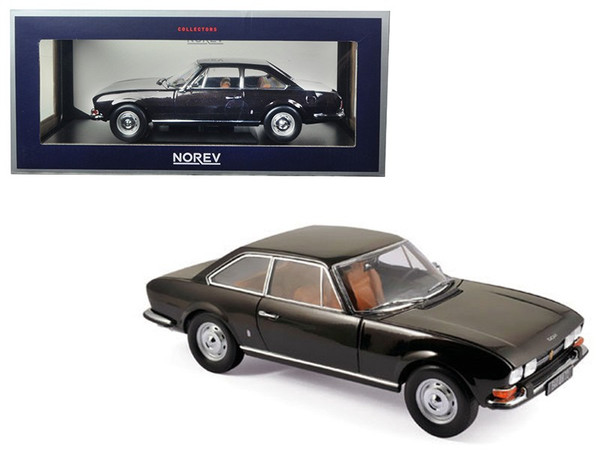 1973 Peugeot 504 Coupe Brown Metallic 1/18 Diecast Model Car by Norev 184822