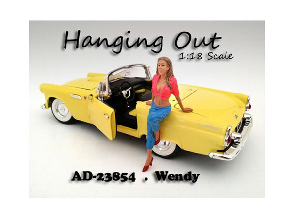 "Hanging Out" Wendy Figure For 1/18 Scale Models By American Diorama (Pack Of 3) 23854