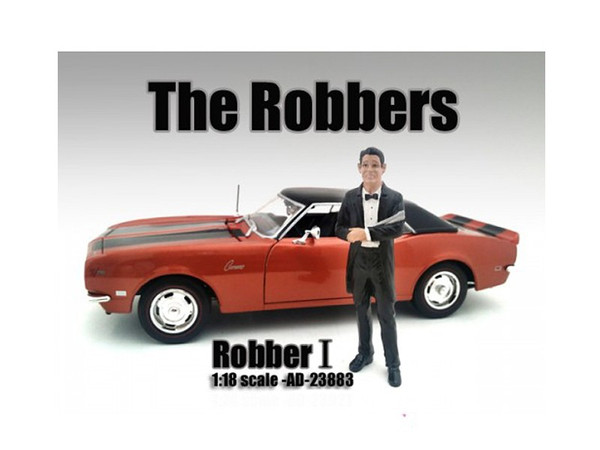"The Robbers" Robber I Figure For 1:18 Scale Models By American Diorama (Pack Of 3) 23883