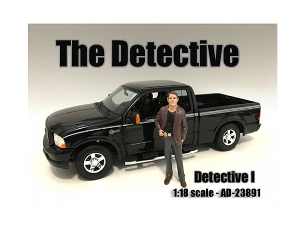 "The Detective #1" Figure For 1:18 Scale Models By American Diorama (Pack Of 3) 23891