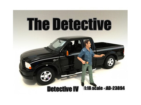 "The Detective #4" Figure For 1:18 Scale Models By American Diorama (Pack Of 3) 23894
