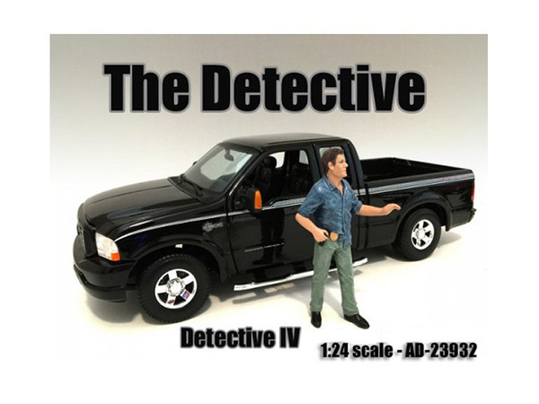 "The Detective #4" Figure For 1:24 Scale Models By American Diorama (Pack Of 3) 23932