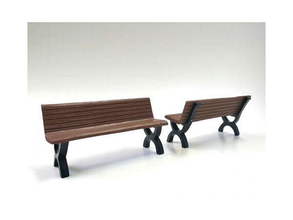 Bench Accessory 2 Piece Set For 1/18 Scale Models By American Diorama (Pack Of 3) 23982
