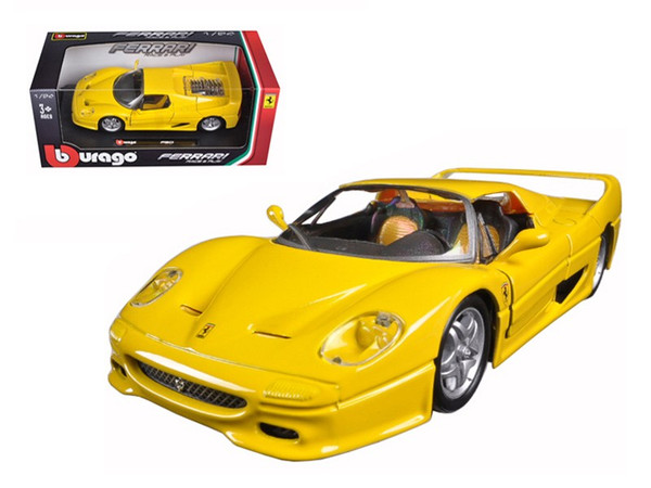 Ferrari F50 Yellow 1/24 Diecast Model Car by Bburago 26010y