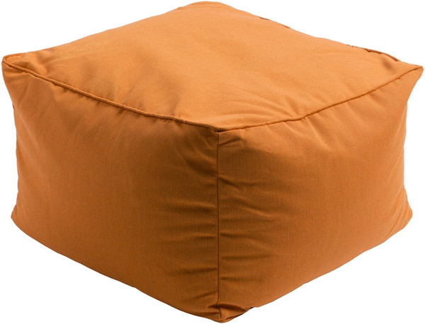 Surya Piper Cube Pouf - Orange PIPF005-222214