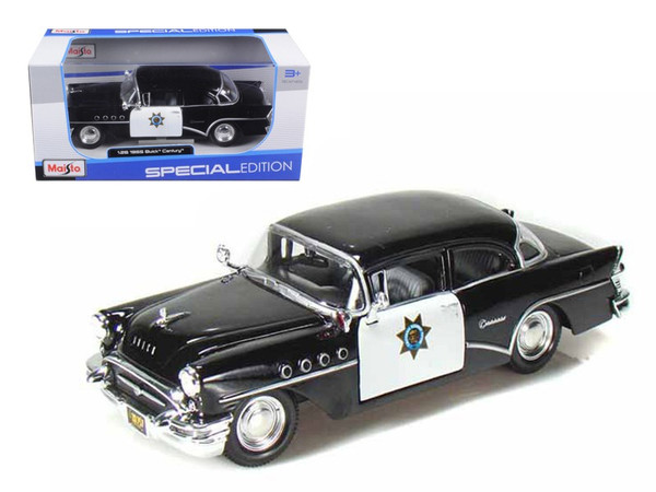 1955 Buick Century Police 1/26 Diecast Model Car by Maisto 31295pol