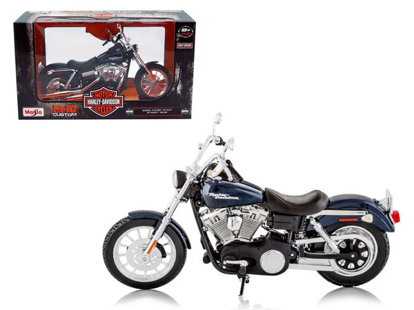 2006 Harley Davidson Fxdbi Dyna Street Bob Bike Motorcycle Model 1/12 By Maisto (Pack Of 2) 32325