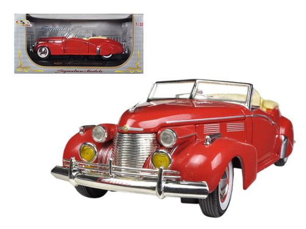 1940 Cadillac Sedan Series 62 Red 1/32 Diecast Car Model By Signature Models (Pack Of 2) 32337r