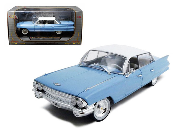 1961 Cadillac Sedan De Ville Eldorado Blue 1/32 Diecast Car Model by Signature Models 32362bl