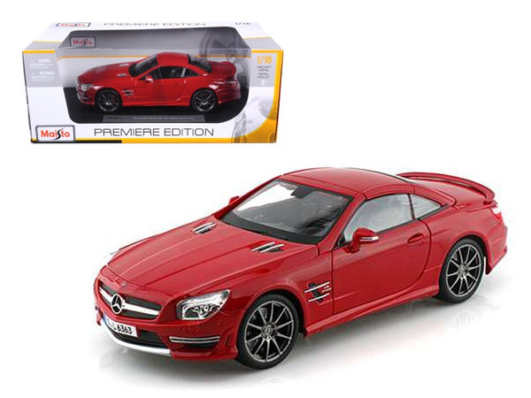 2012 Mercedes SL 63 AMG Red 1/18 Diecast Model Car by Maisto 36199r