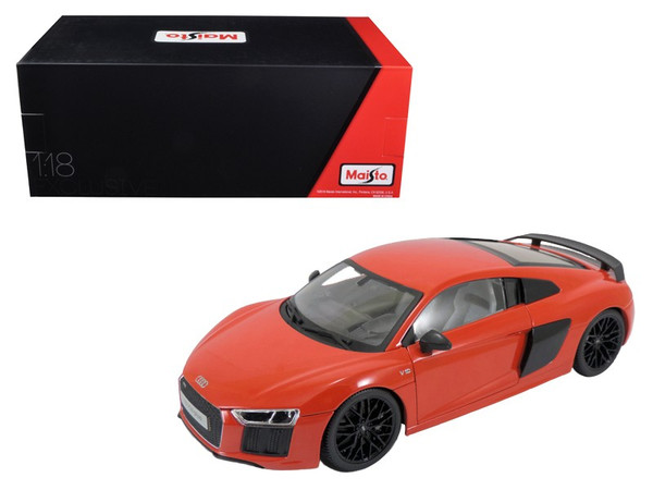 Audi R8 V10 Plus Red Exclusive Edition 1/18 Diecast Model Car by Maisto 38135R