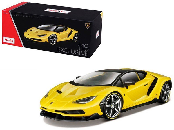 Lamborghini Centenario Yellow Exclusive Edition 1/18 Diecast Model Car by Maisto 38136Y