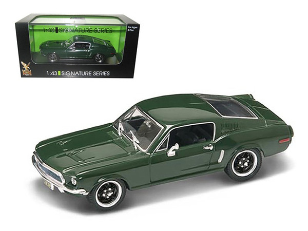 1968 Ford Mustang GT Green 1/43 Diecast Car Model Signature Series by Road Signature 43207grn