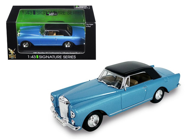 1961 Bentley Continental S2 Park Ward Blue 1/43 Diecast Model Car By Road Signature (Pack Of 2) 43215BL