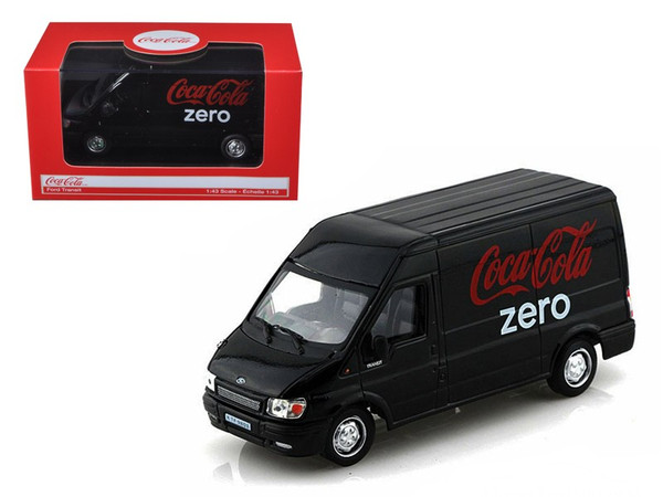 Ford Transit Coca Cola Zero 1/43 Diecast Car Model By Motorcity Classics (Pack Of 2) 434735